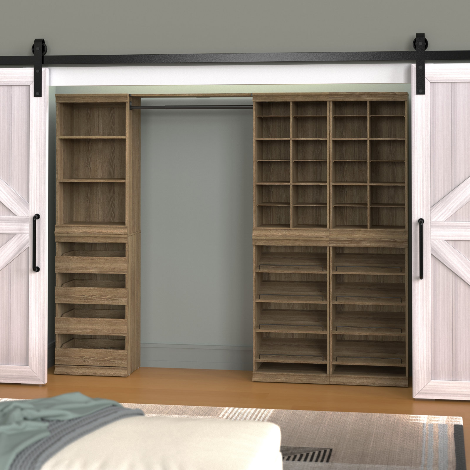 Modular Storage Closet System Starter Kit, Sand