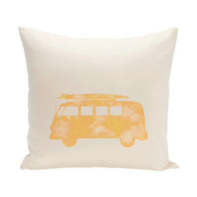 Housse et insert de coussin carré Surf, Sand & Sea Beach Drive