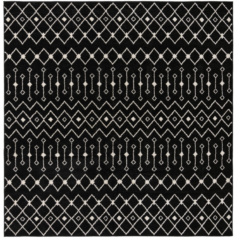 Geometric Indoor Rug, Square 10'
