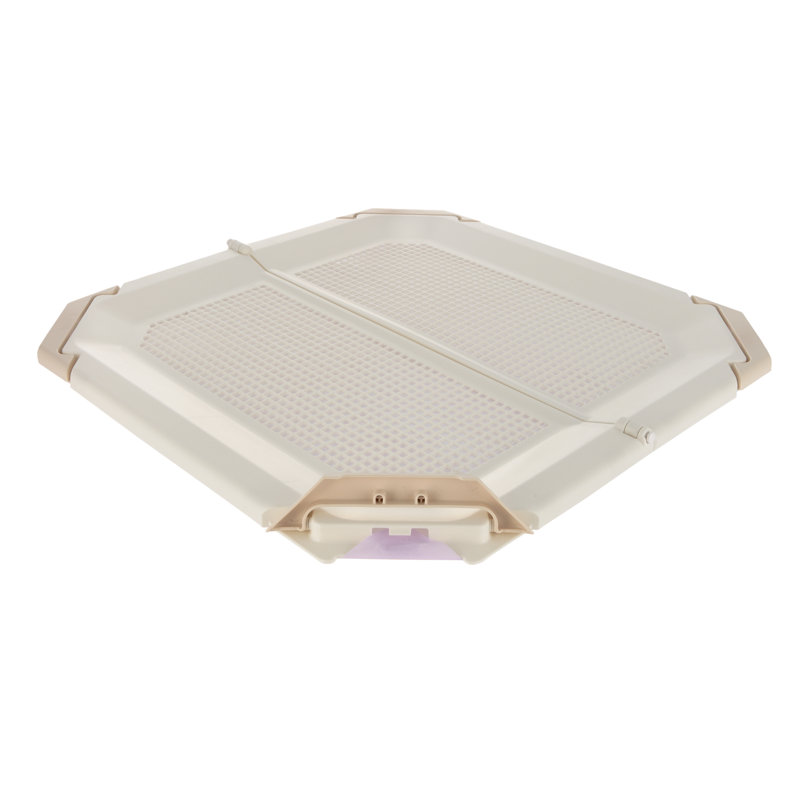 Paw Trex Mesh Potty Pad Holder, Beige/Ivory
