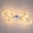 6 - Light 35.03" Dimmable Crystal Flush Mount
