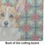 Planche à découper en verre Corgi Christmas PoinsettIas