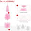 Arbre de Noël artificiel, arbre de Noël mince avec 294 pointes de branches réalistes et support en plastique-1556580926