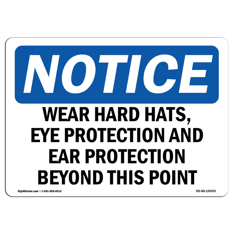 Panneau de protection pour les yeux et les oreilles, H 12 po x l 18 po x P 0,1 po
