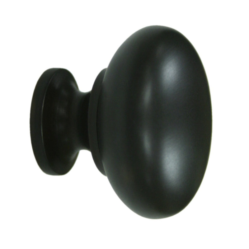 Antique Nickel Round Traditional Cabinet Knob with Mounting Hardware