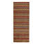Pasha Wool Geometric Area Rug in Brown/Red/Yellow