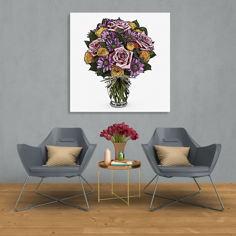 Reproduction sur toile tendue, H 8 po x l 8 po x P 1,5 po