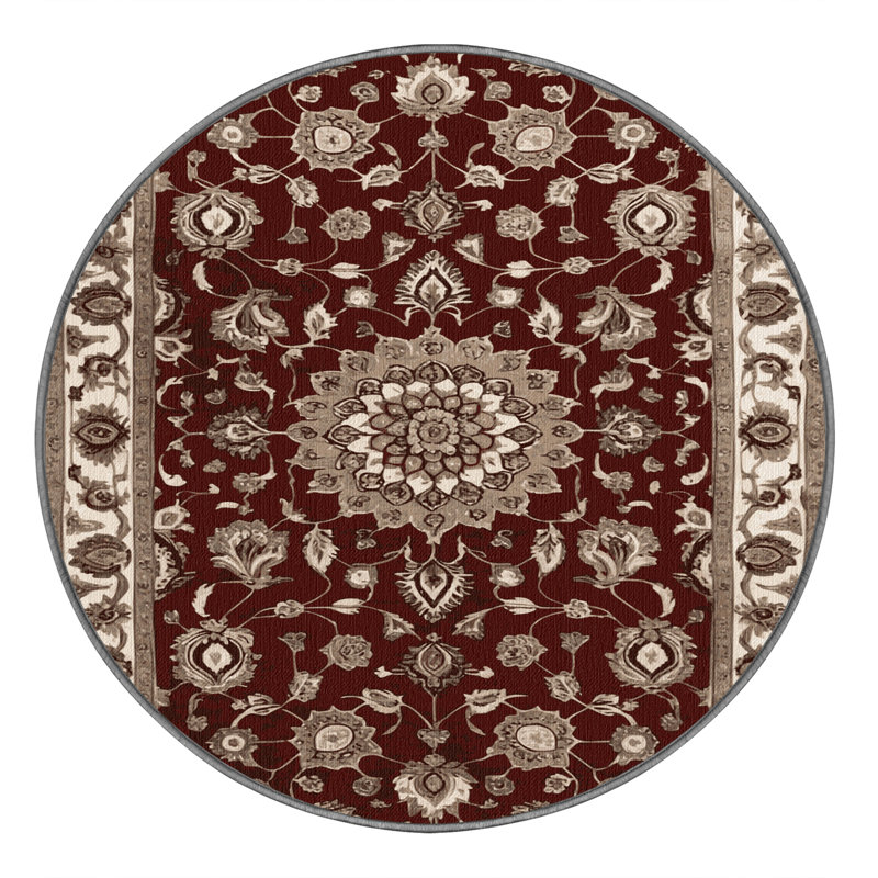 Tapis persan gris lavable à la machine