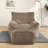 Compression 38"W Large Faux Fur Memory Foam Filled Bean Bag Chair For Adults And Kids-110327061