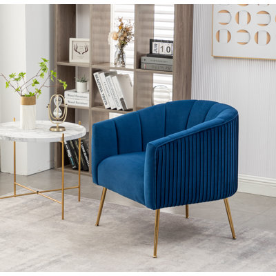Mariantonietta Velvet Barrel Chair