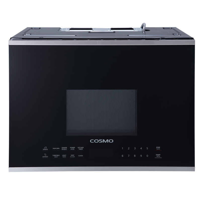 Cosmo 24 in. Stellar Collection 1.34 cu. ft. Over the Range Microwave in Stainless Steel with Vent Fan