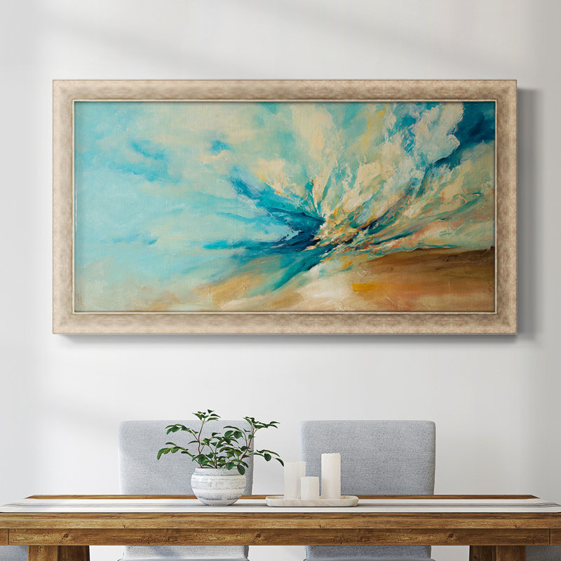 " Blue ", 29" H x 53" W x 1.25" D
