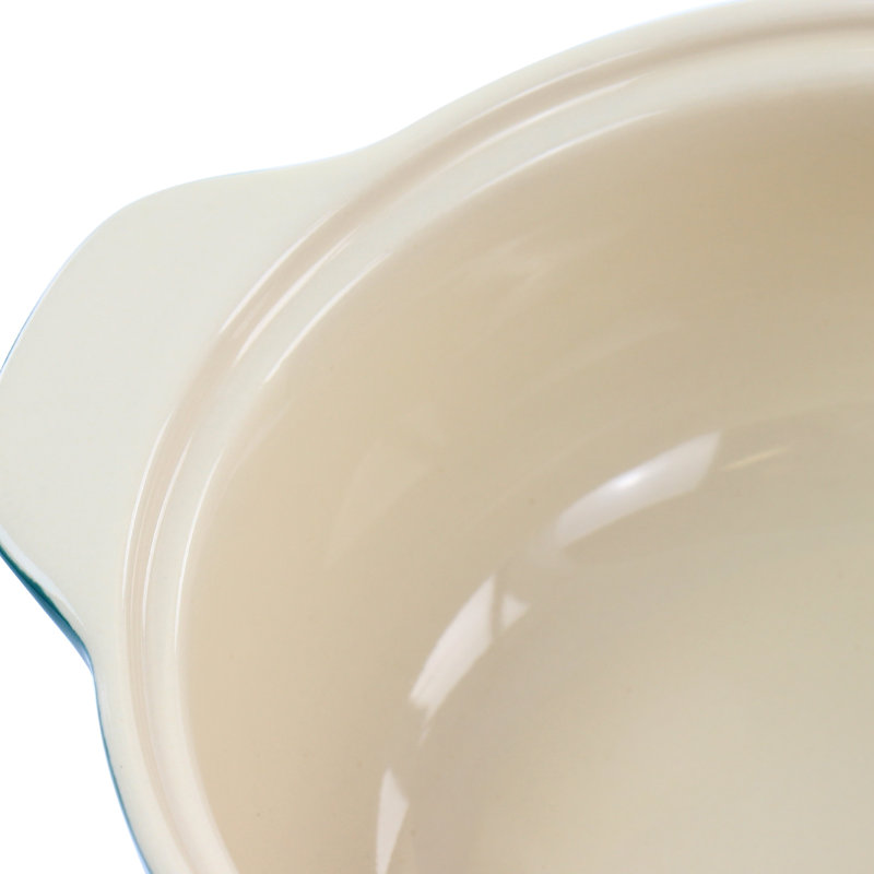 Mijoteuse 2,3 pte Casserole artisanale en grès avec couvercle