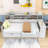 Wood Daybed with Storage Shelves,2 Storage Drawers and Study Desk-1874801095-1874801093