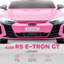HOMCOM Audi RS e-tron GT Licensed Electric Car for Kids 12V Music Pink
