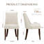 50.5cm H Foam Upholstered Upholstered Back Parsons Chair-361108752