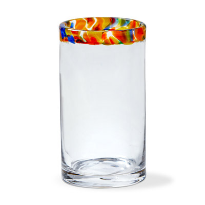 Kaleidoscope Tumbler Clear Glass Everyday 16 Oz