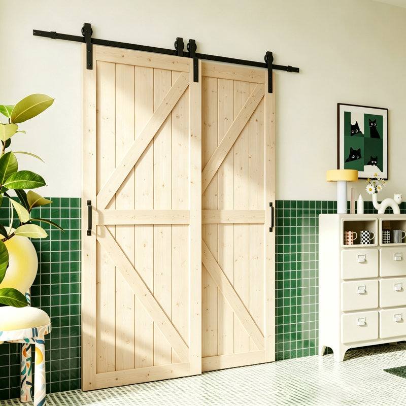 Bypass Barn Doors, 78 po x 84 po