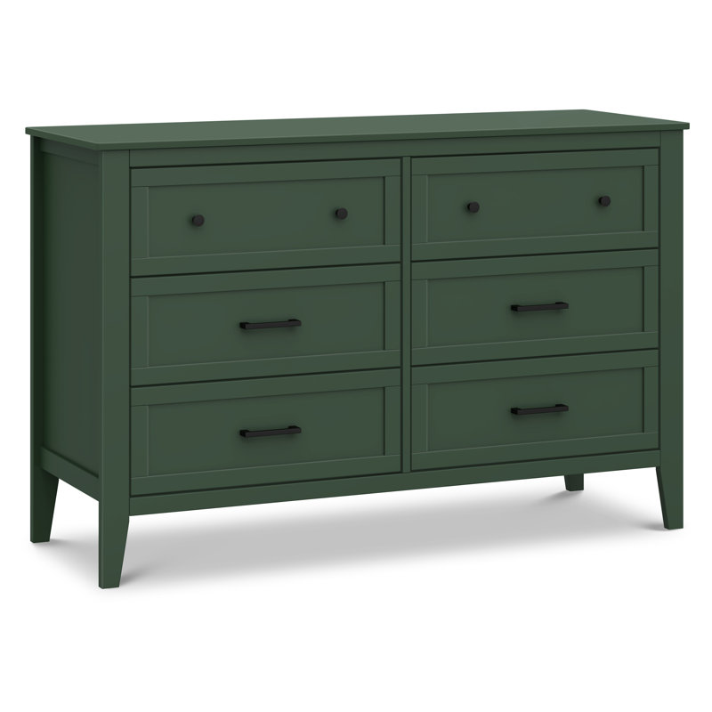 Beau 6-Drawer Double Dresser, Forest Green