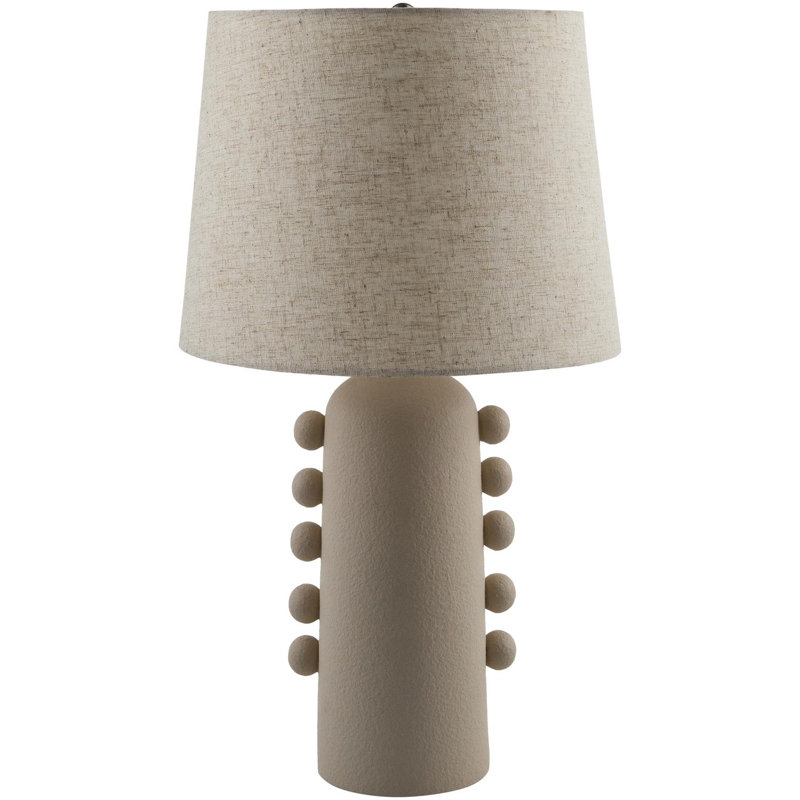 Eilee Accent Table Lamp, White, White