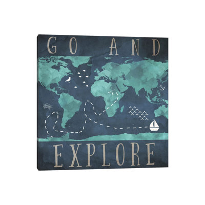 Go And Explore by SD Graphics Studio - Wrapped Canvas Gallery-Wrapped Canvas Giclée