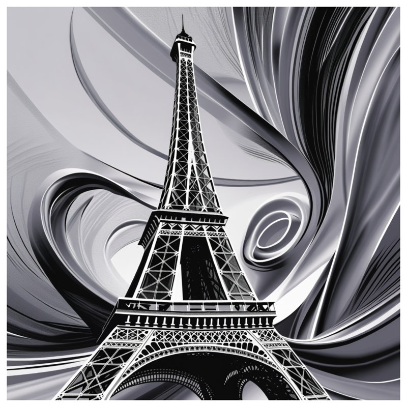 Rideaux Eiffel, rideaux transparents et occultant EiffelTower - 1 panneau, Blocage, 50 po x 80 po - 1 panneau