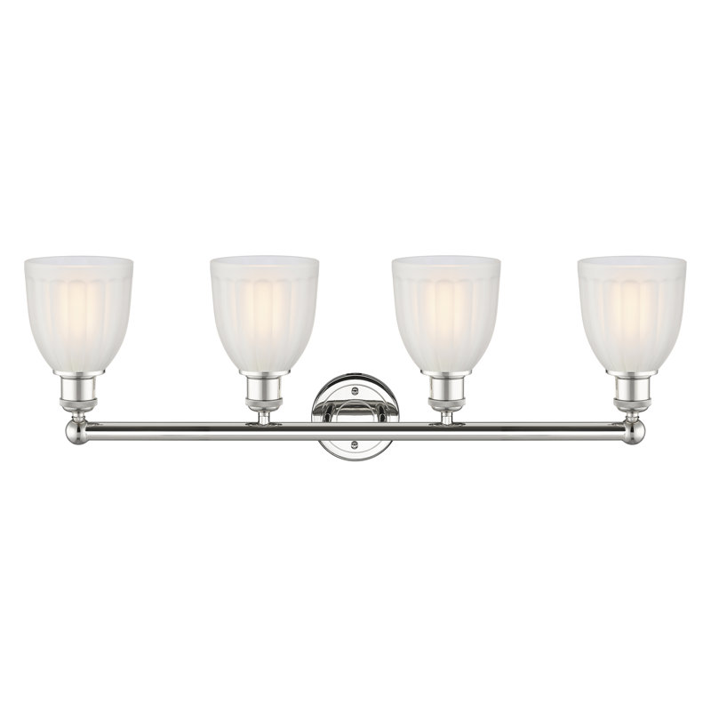Radegonde 4 - Light Dimmable Vanity Light, White, Polished Nickel