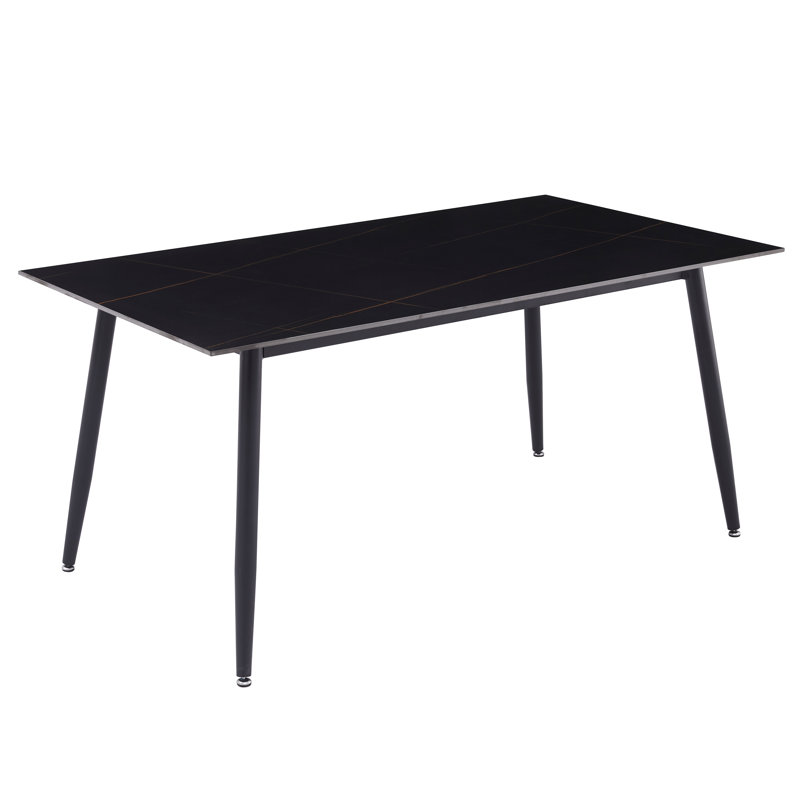Kyley rectangulaire, H 29,5 po x L 55,11 po x l 31,5 po, Noir et or