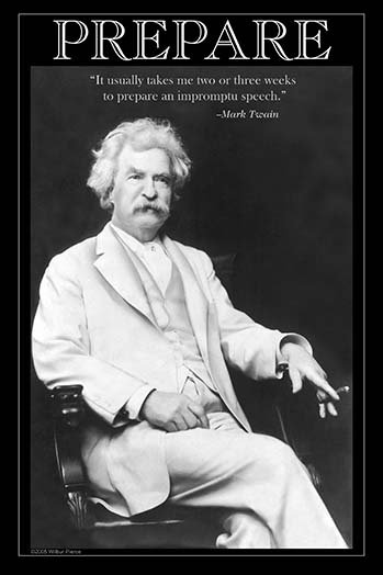 " Prepare " by Mark Twain