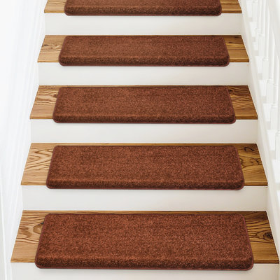 Monterey Non-Slip Bullnose Stair Tread Set of 14