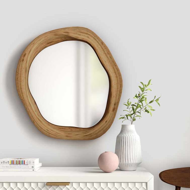 Union Rustic Alphie Wood Asymmetrical Mirror & Reviews