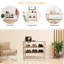 16 Pair Stackable Solid Wood Shoe Rack