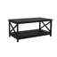 Table basse noire, fabrication spéciale, robuste et stable, assemblage rapide en noir, plateau de table fiable et solide