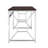 Martha Office Workspace Desk MDF/Chrome In Brown