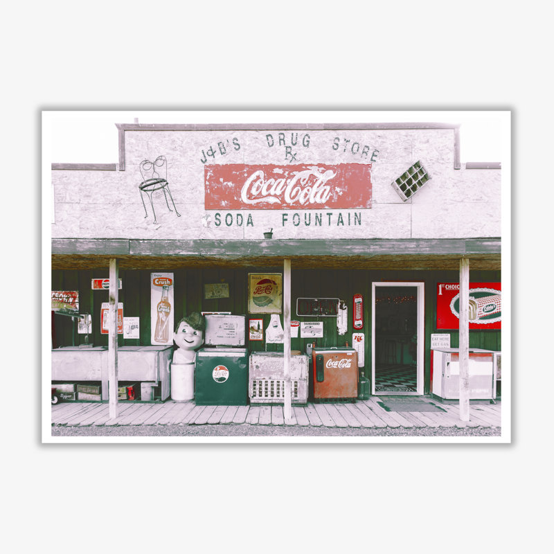 Coca Cola Shop - Print, No Frame, 42 cm H x 30 cm W x 1 cm D