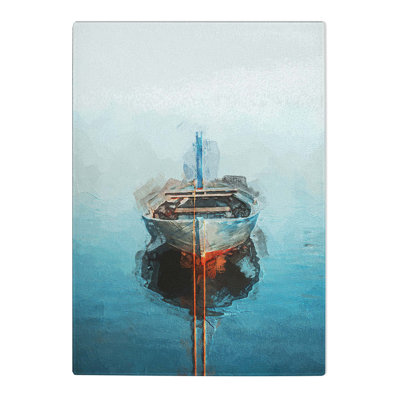 Tempered Glass a Tethered Boat Chopping Board