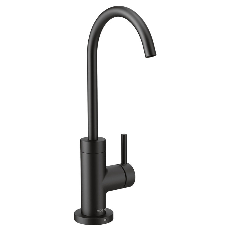 Moen SIP Modern Cold Water Kitchen Beverage Faucet with Optional Filtration System, Matte Black