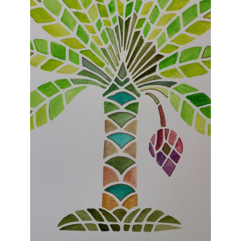 Bananier à Vrindavan | Aquarelle sur papier | Par Kiran Java