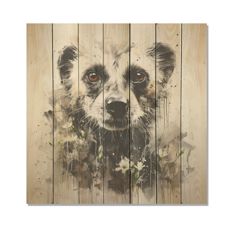 Grey Meadow Vintage Suricate II - impression de suricate sur bois, H 36 po x l 36 po