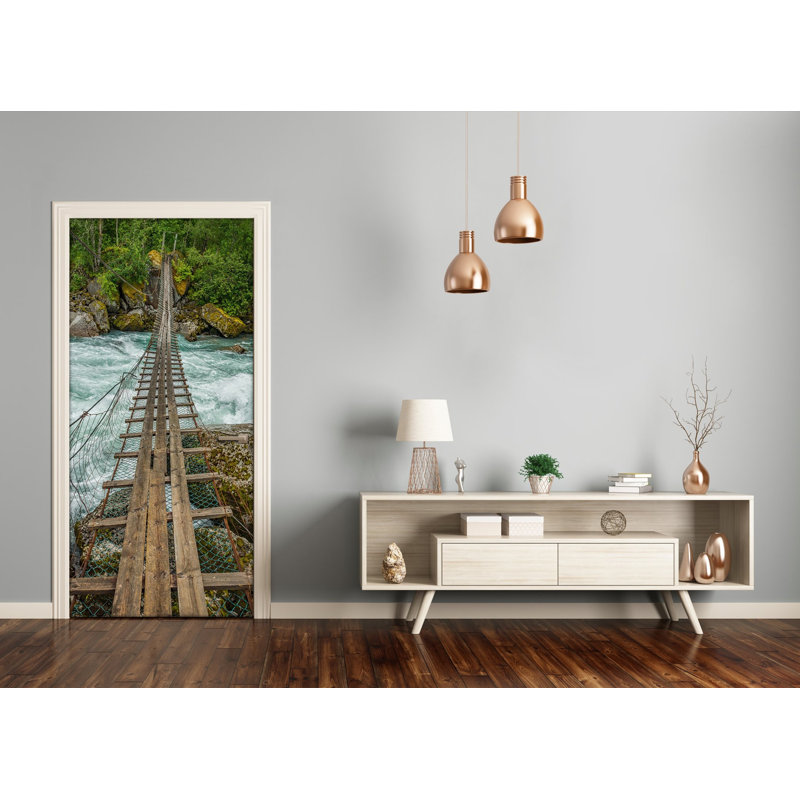 Suspension Bridge Door Decal
