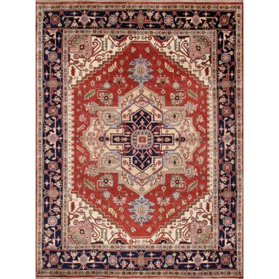 Serapi Hand Knotted Wool Oriental Area Rug