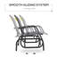 Banc oscillant pour 2 personnes Outsunny