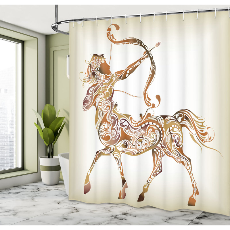 Dakota Fields Sagittarius Shower Curtain Centaur Pattern