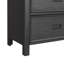 Table de chevet à 2 tiroirs Komeka pour enfants avec USB en gris anthracite-108253040