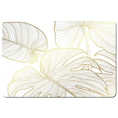 Monu Polyester Coated Hardwood Rectangle Placemat