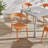 Nara Modern Stackable Dining Chair Set, No Assembly, Plastic Chair, Patio Chair, Suitable for Indoor and Outdoor Cafes and Restaurants (Set of 4)-674583280