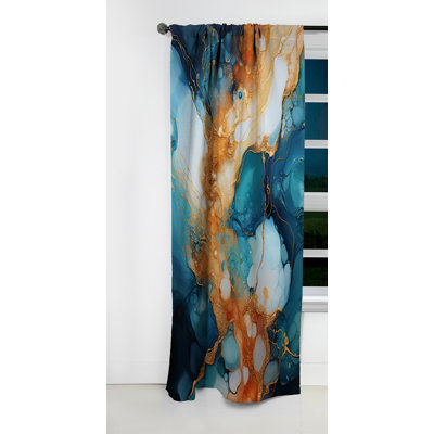 Gatewood - Shapes Curtain - Blackout Abstract Curtain - 1 Panels