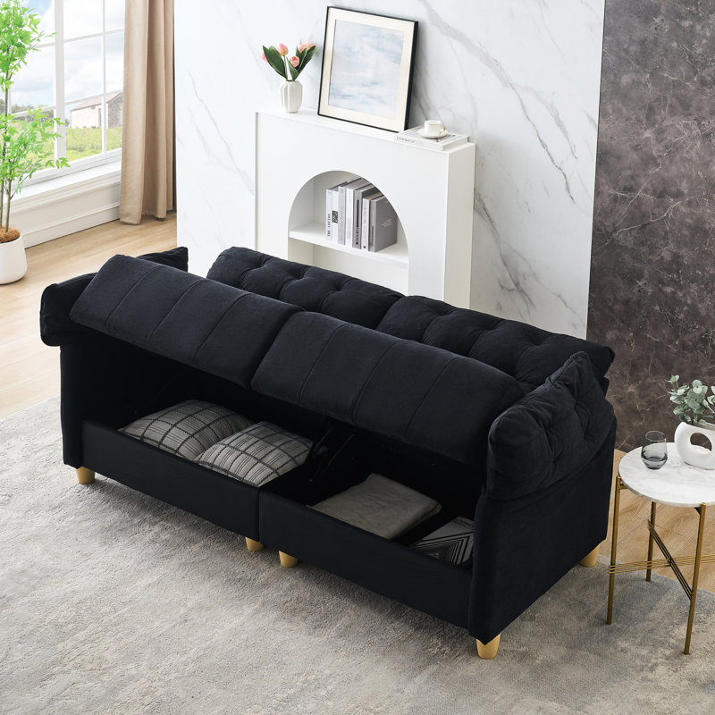 Salon français rétro crémeux pour la vie - siège double en tissu nuage, rembourrage en éponge, expérience moelleuse et moelleuse, rebond rapide, assemblage simple de la salle de travail avec conception et texture de rembourrage,