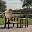 Chaise Adirnondack en acajou et polywood noir-930993682