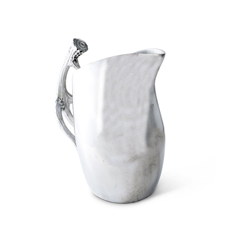 Rustic Aluminum Antler Handle 104 oz Pitcher